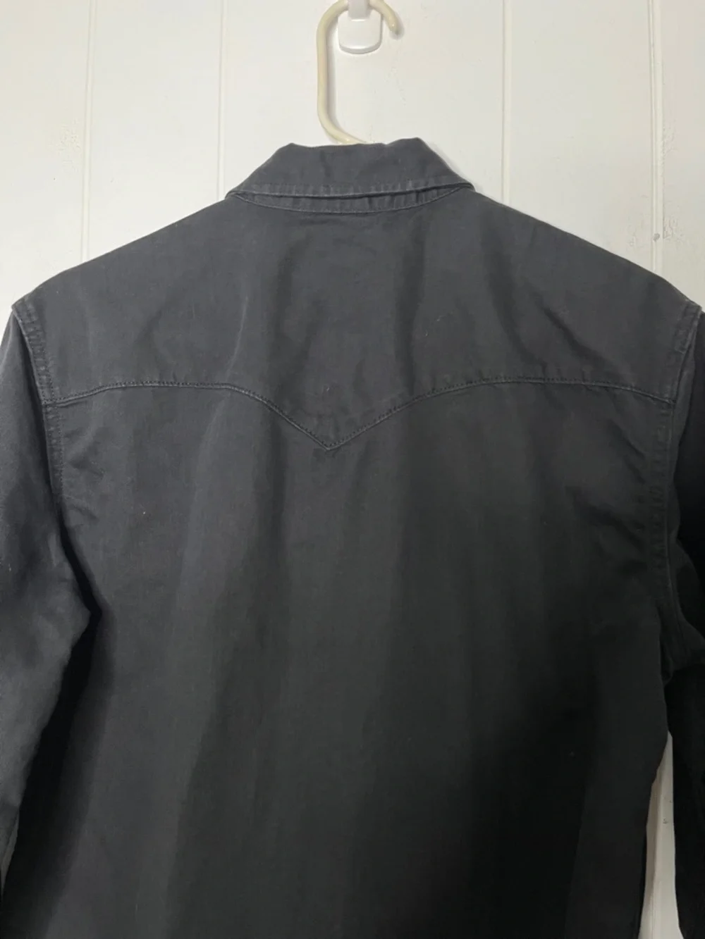 Levi's Black Men's Western Shirt Black Pearl Snap Size M